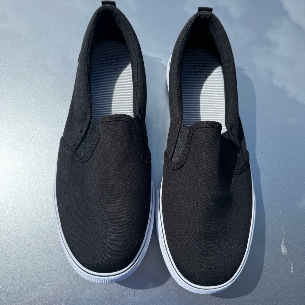 A New Day - Black Slip-On Sneakers